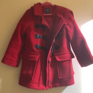 GAP Kids Red Toggle Coat